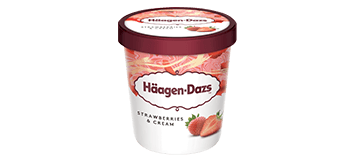Produktbild Häagen Dazs - Strawberries & Cream